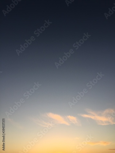 sunset in the sky