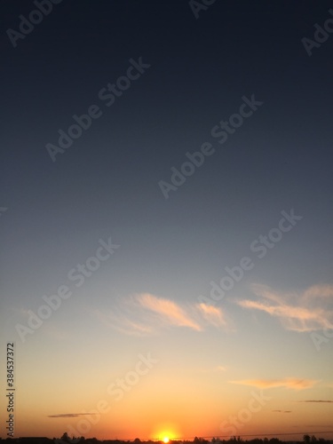 sunset over the sea