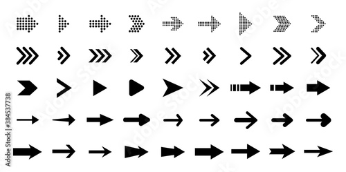 Set of arrows black icons. Collection arrows. Arrow icon. Black vector arrows. For website design.