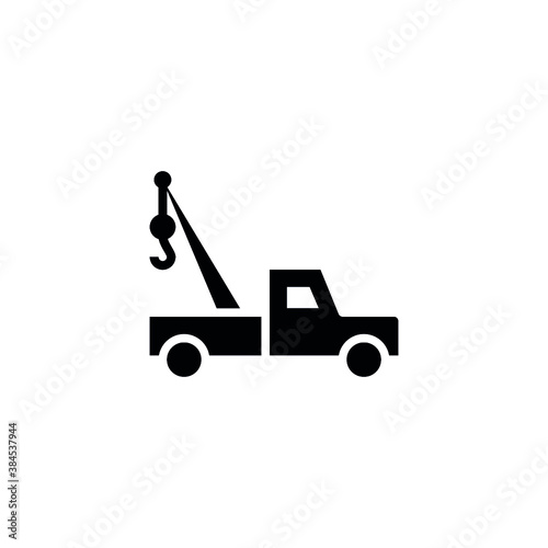 tow truck icon vector isolated