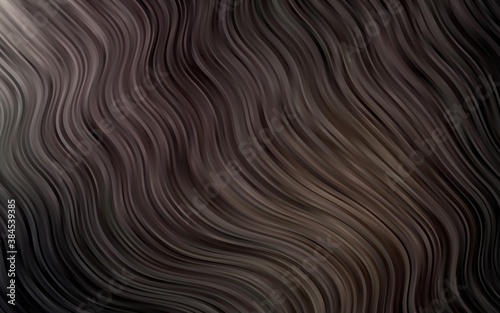 Dark Black vector template with liquid shapes.