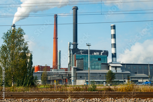 Kouvola, Finland - 24 September 2020: Stora Enso paper mill in Inkeroinen. photo