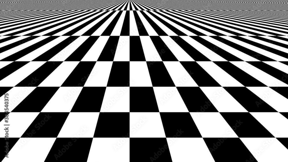 Expanding Stretching Checkerboard Plane to Infinite Horizon Expanding Stretching Checkerboard Plane to Infinite Horizon