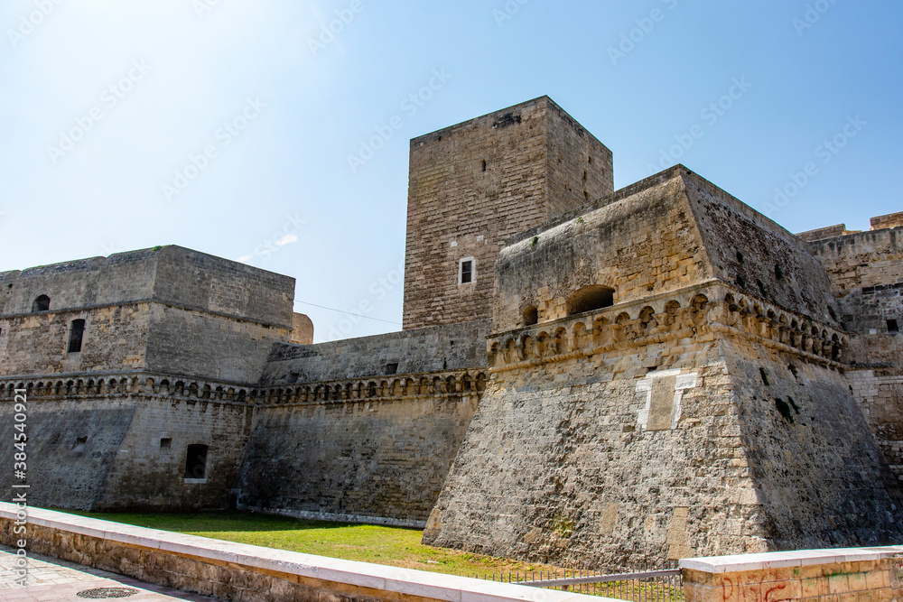 Exterior of the Castello Svevo in Bari in Apulia, Italy - Europe