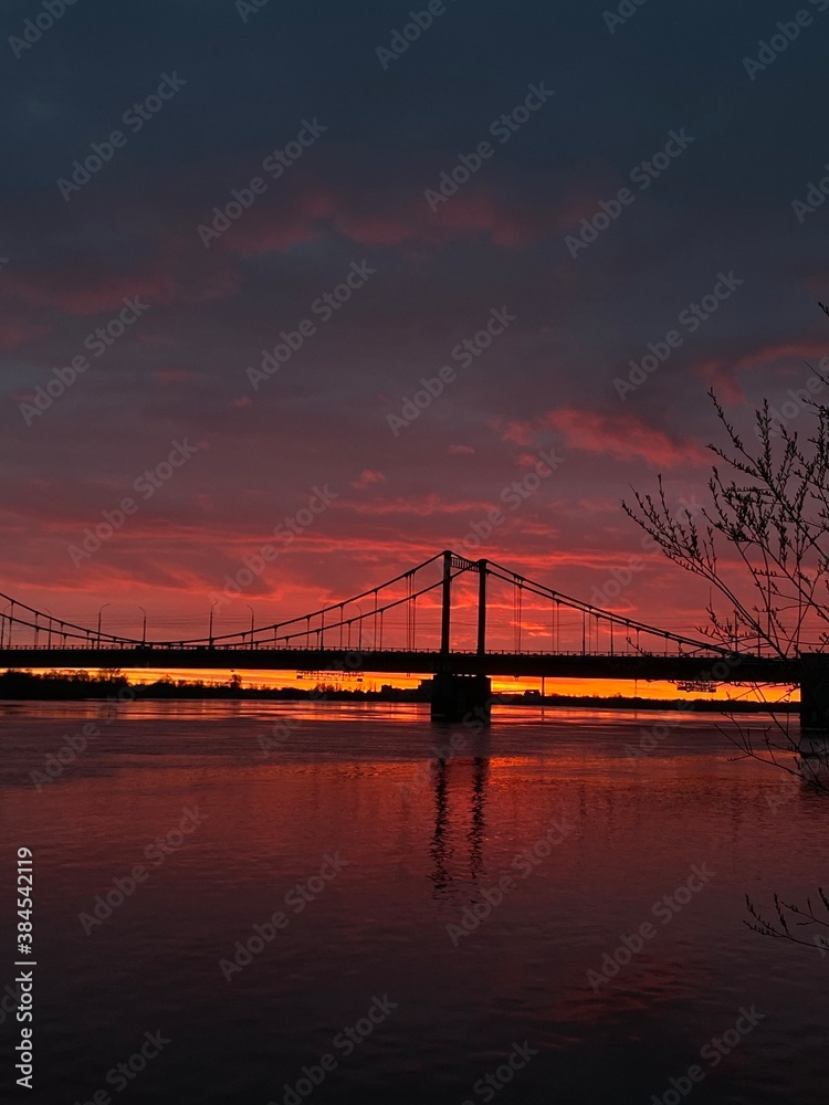 Fototapeta premium Arkhangelsk bridge