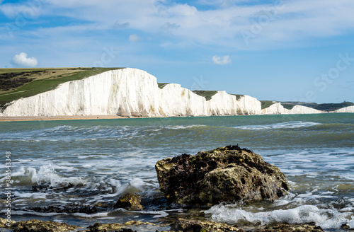 Rocks and the Seven Sister's cliffs photo