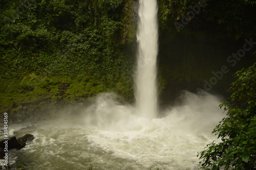 The cloud forests and waterfalls outside Arenal in Costa Rica  Central America