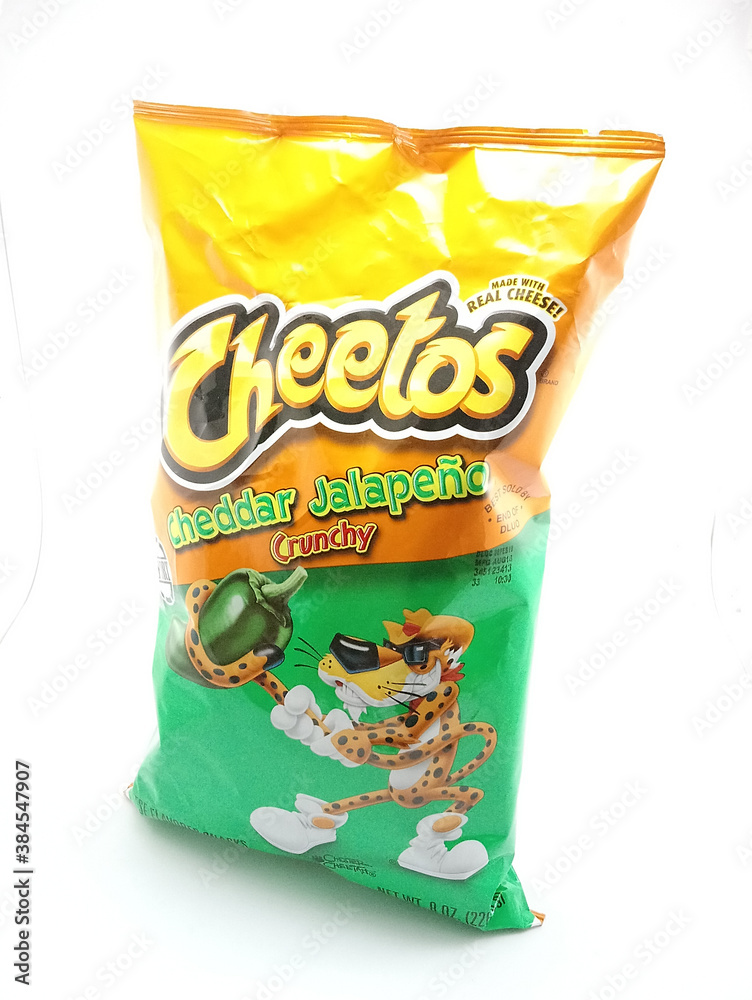 Cheetos cheddar jalapeno in Manila, Philippines Stock Photo Adobe Stock