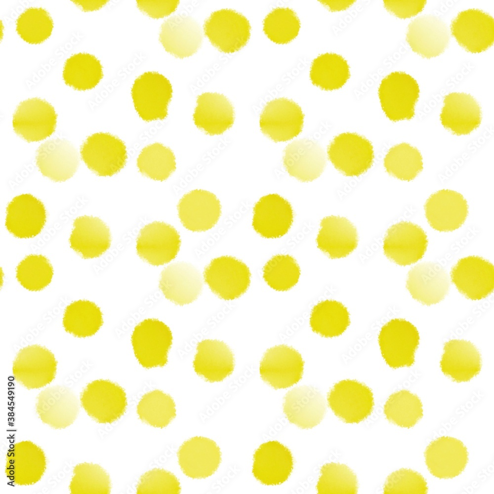 polka dots pattern watercolor, seamless draw