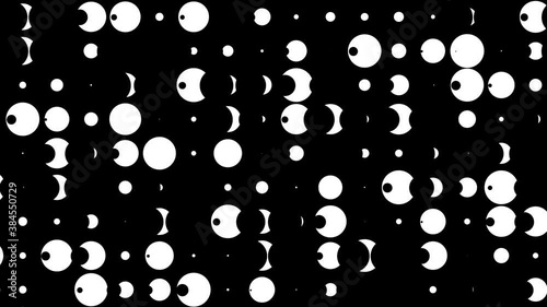 Cool Interesting 60s 70s Themed Balls of Light Background Mask