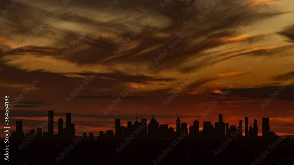 Melbourne CBD silhouette time lapse video
Melbourne CBD silhouette time lapse video