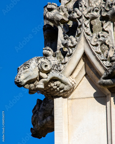 Stone Carving at Gloucester Cathedral in the UK