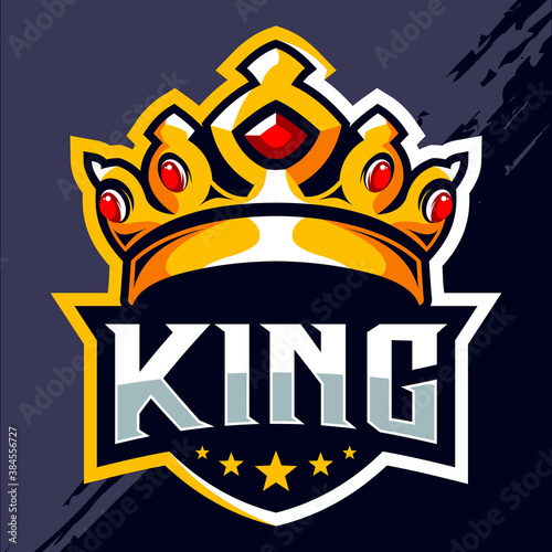 King crown esport logo design
