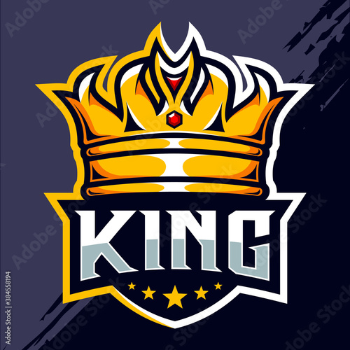 King crown esport logo design