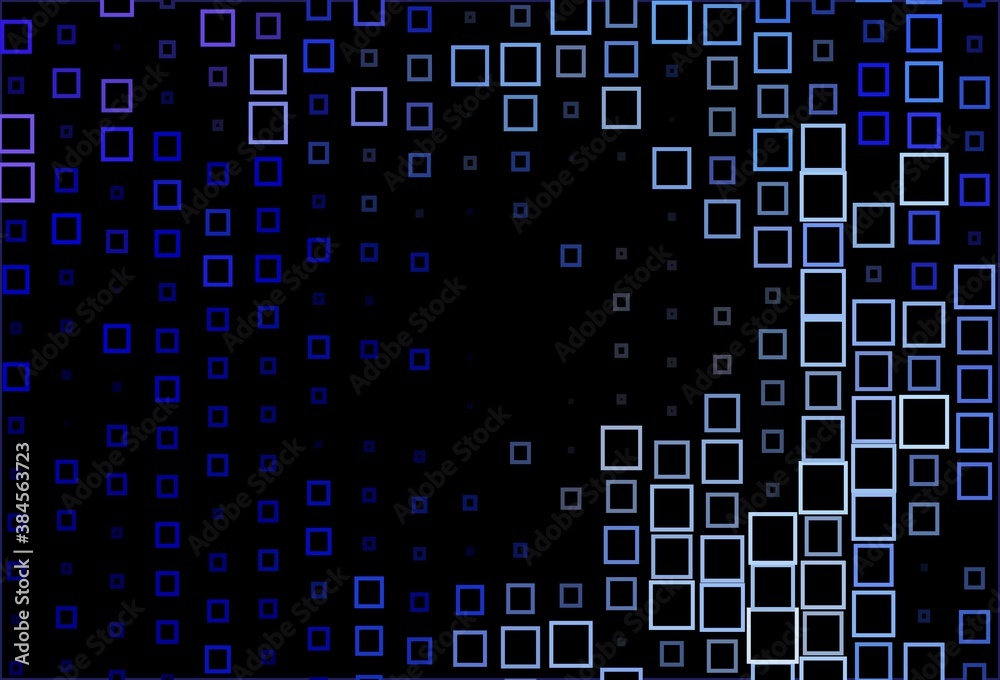 Dark BLUE vector template with rhombus.