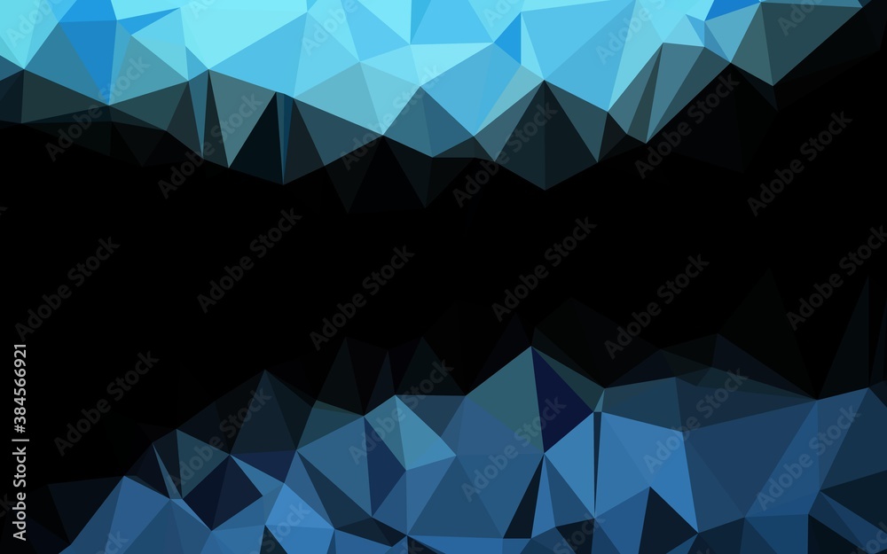 Light BLUE vector polygon abstract backdrop.