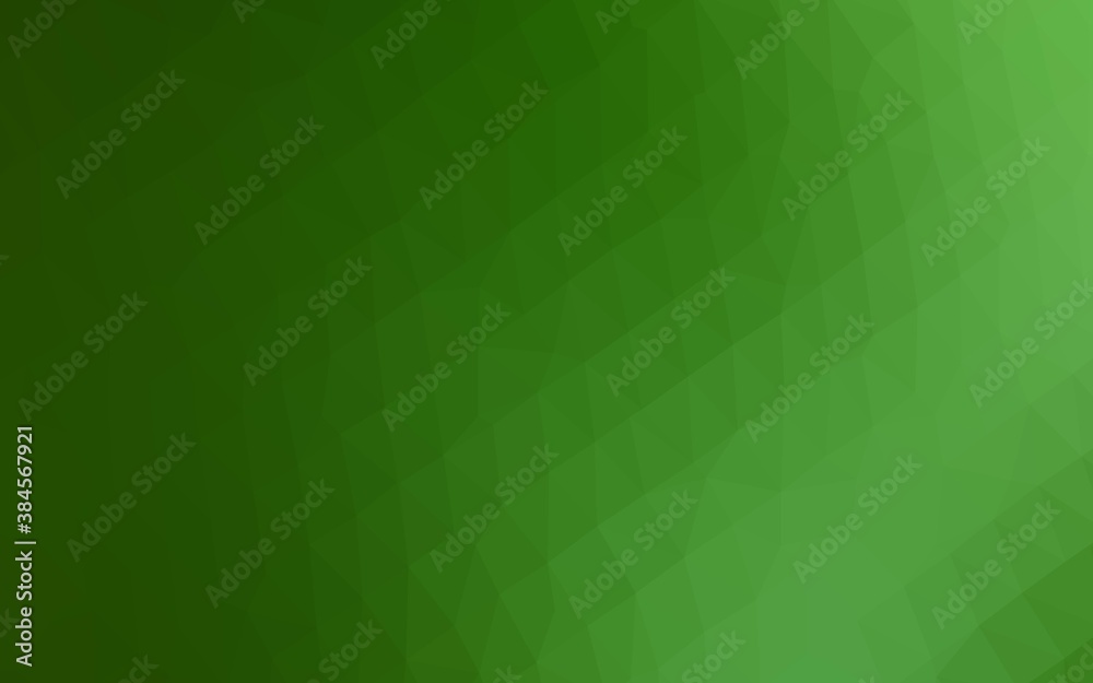 Light Green vector shining triangular background. Light Green vector shining triangular background.