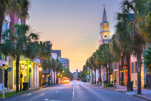 Charleston, South Carolina, USA in the French Quarter.