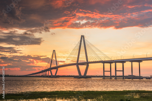 Charleston, South Carolina, USA at Arthur Ravenel Jr. Bridge
