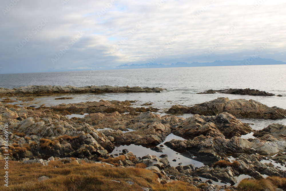 The beautiful coast in Northern Norway