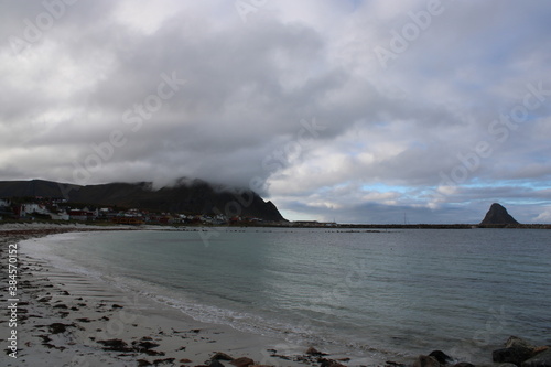 The beautiful coast in Northern Norway photo