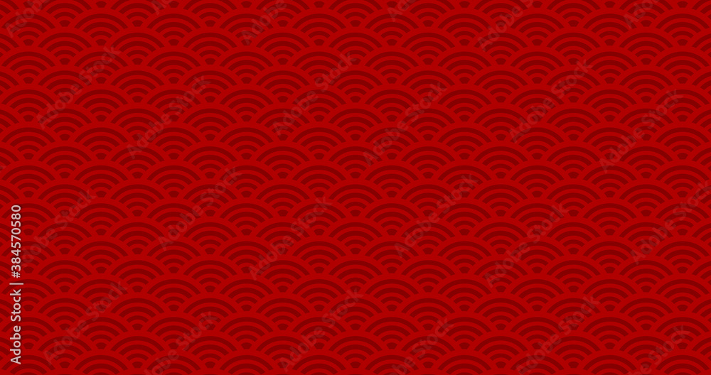 Chinese new year. Vector red abstract design. Japanese traditional background with waves Chinese new year. Vector red abstract design. Japanese traditional background with waves