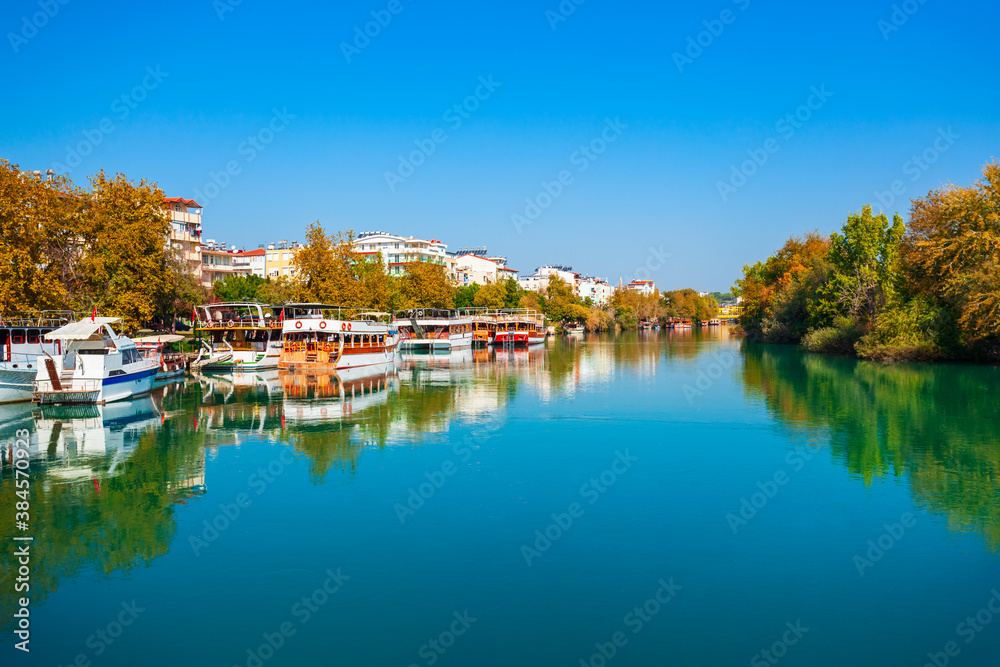 Tourist cruise boat at Manavgat river