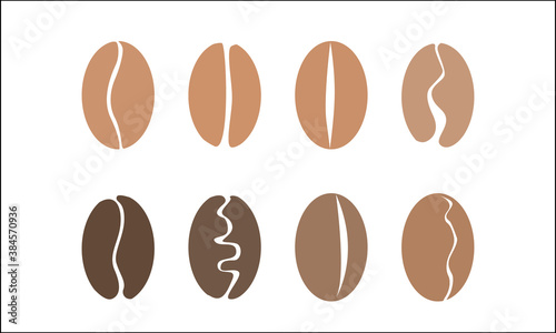 Sets of Coffee Seeds with different style photo
