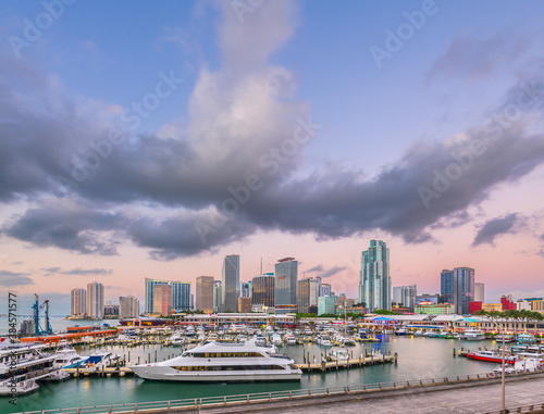 Miami, Florida, USA Downtown Cityscape
