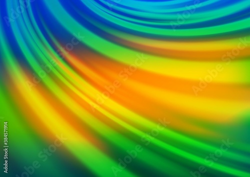 Dark Blue  Yellow vector abstract blurred pattern.