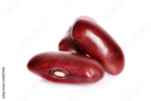 Red bean isolated on white background © pisut