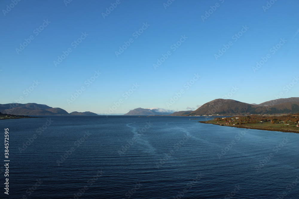 The beautiful coast in Northern Norway
