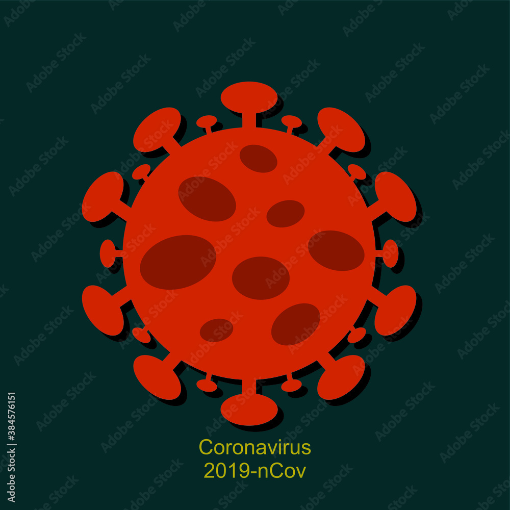 coronavirus vector flat illustration coronavirus vector flat illustration