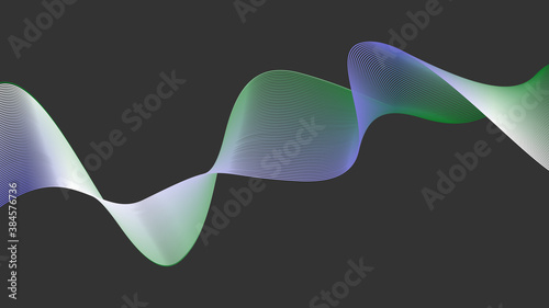 Abstract wave lines on background. Colorful wave .Illustration for modern business design. Flowing lines abstract background color gradient. Vector illustration.