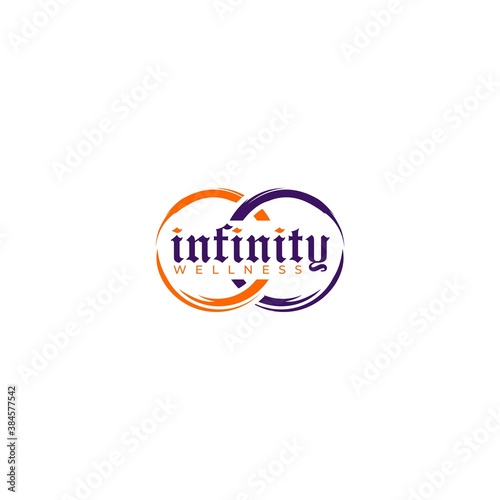 Infinity Wellness Logo Design Vector