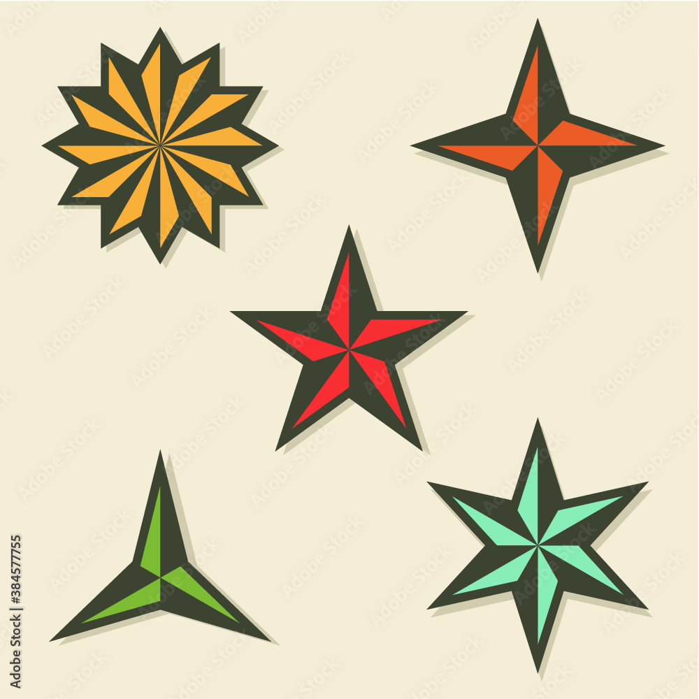 Obraz premium set of stars