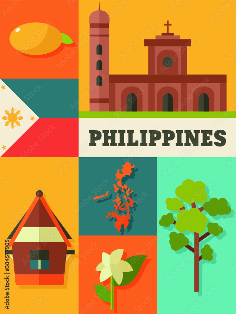 vector philippines icon set vector philippines icon set