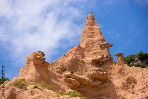 Red canyon called Lame Rosse in Italy  beautiful natural attraction