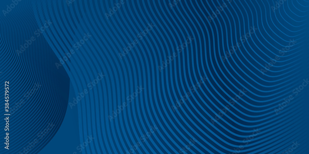Blue curve wave abstract background. geometric illustration with gradient. background texture design for poster, banner, card and template. Vector illustration Blue curve wave abstract background. geometric illustration with gradient. background texture design for poster, banner, card and template. Vector illustration