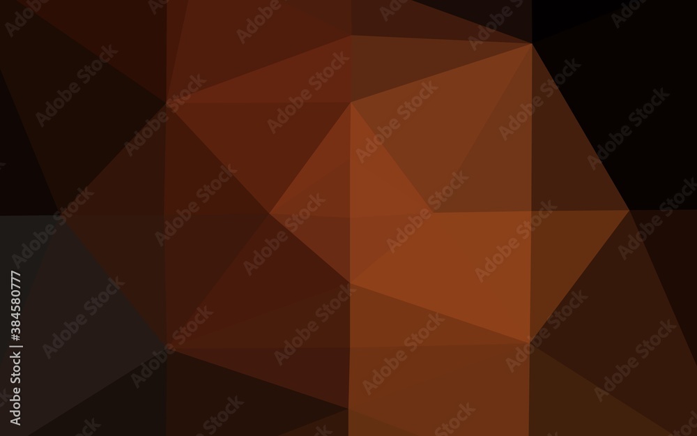 Dark Orange vector low poly layout. Dark Orange vector low poly layout.