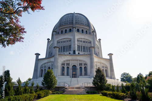 The Baha'i House of Worship in Chicago, Illinois USA
