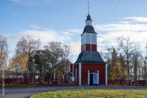 jukkasjärvi kirche in schweden lappland photo