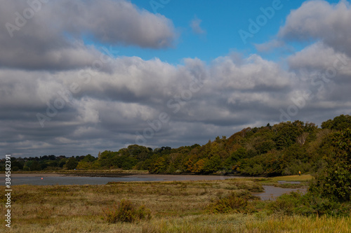 clouds over the river