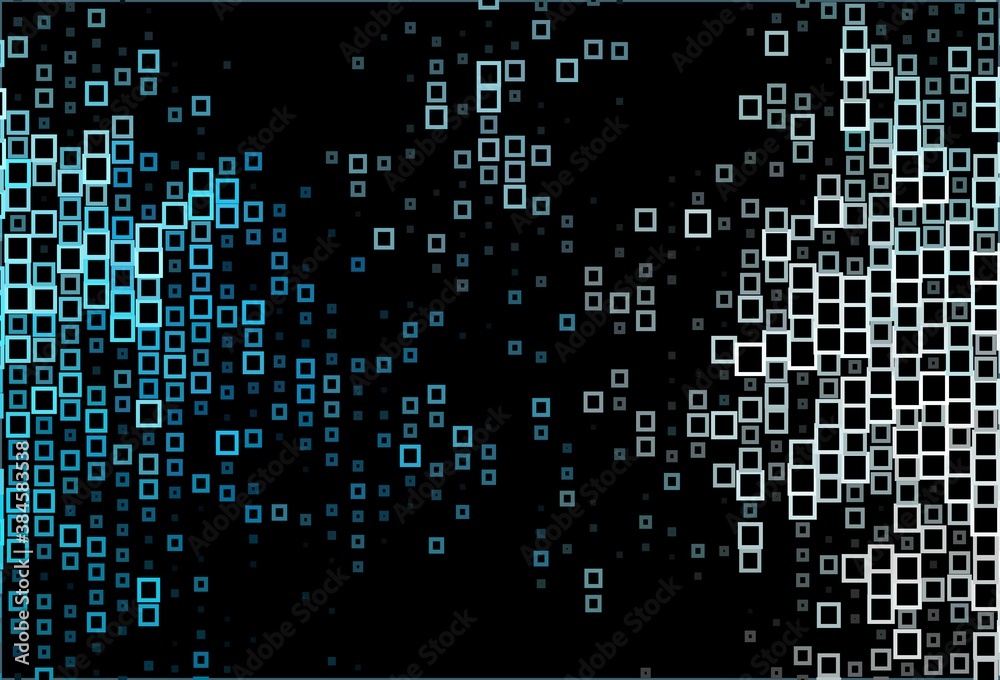 Dark BLUE vector backdrop with rhombus.