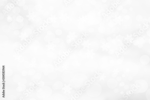 white bokeh lights effect winter background