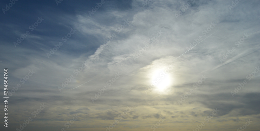 blue sky with clouds