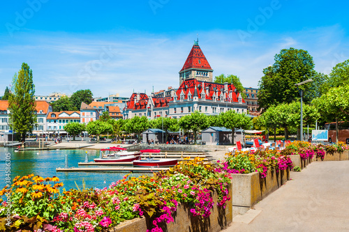 Ouchy Castle promenade, Geneva Lake photo