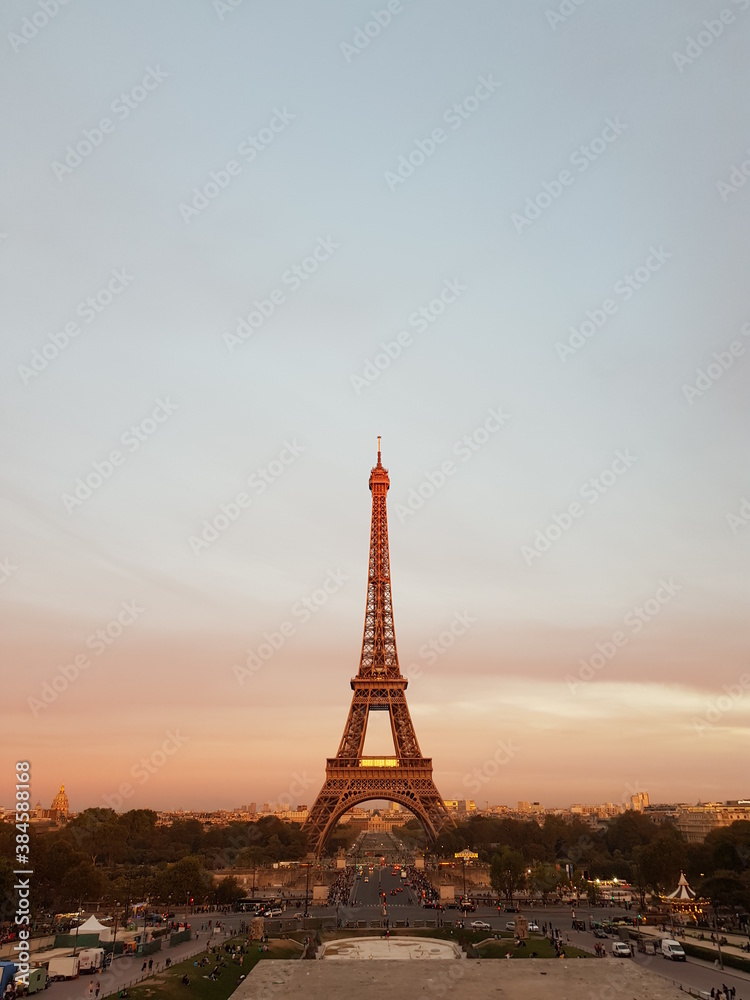 Fototapeta premium paris sunset
