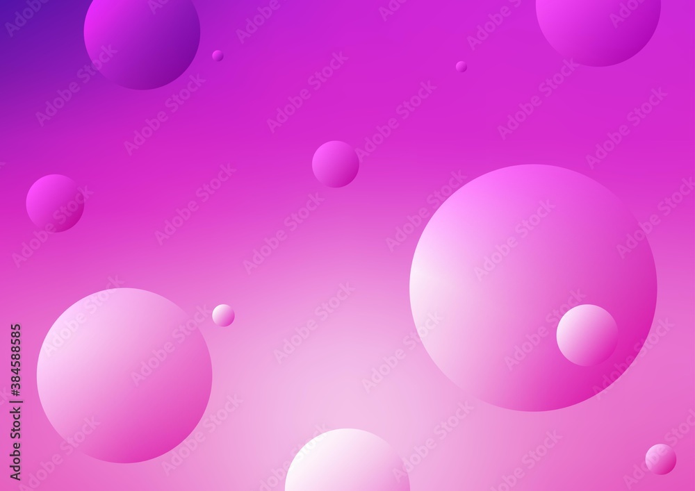 Light Pink vector background with bubbles. Light Pink vector background with bubbles.