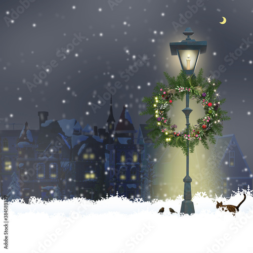 Christmas magic night